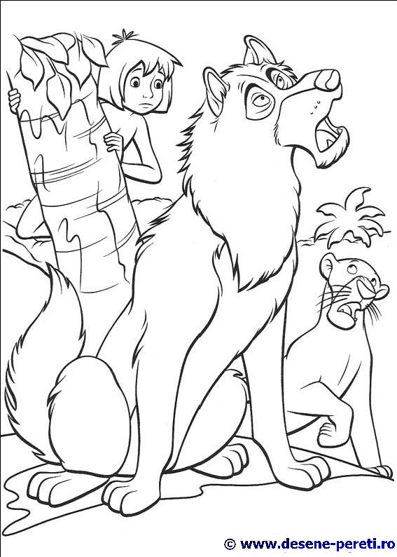 jungle book desene colorat